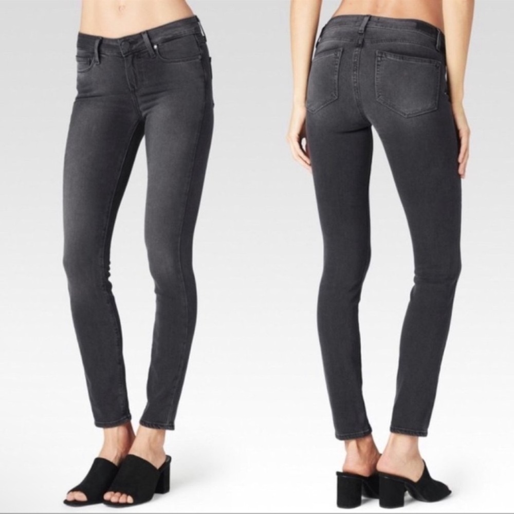 Paige Women's Verdugo Ankle Jeans Black Smoke‎ Size 27 WJ483